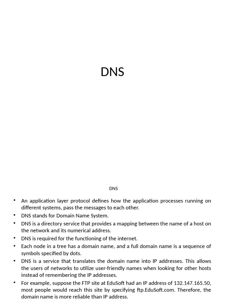 Unit-1 DNS | PDF