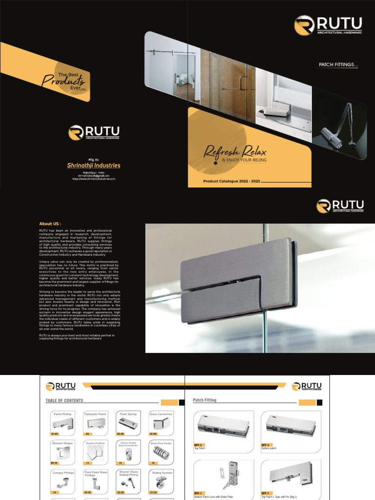 RUTU Architectural Hardware Solutions | PDF | Door | Heat Treating