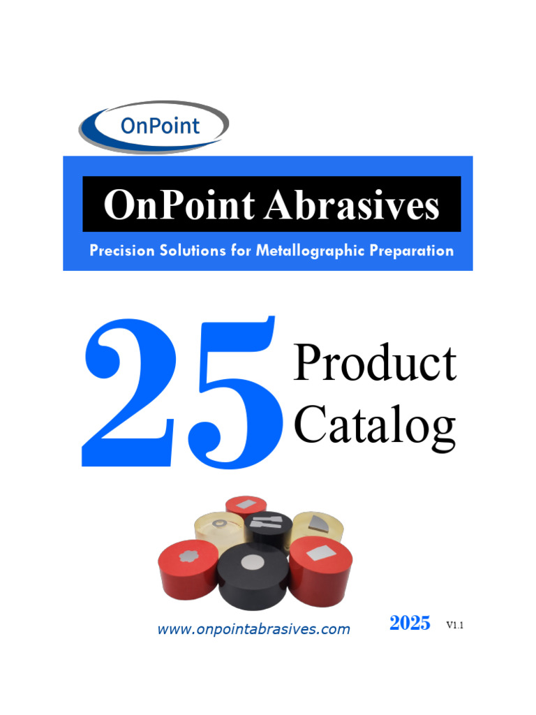 OnPoint Abrasives 2025 Product Catalog | PDF | Epoxy | Abrasive