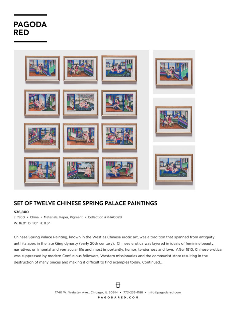 Twelve Chinese Spring Palace Paintings | PDF