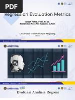 Evaluasi Performa Model Regresi | PDF | Karier & Perkembangan | Metode ...
