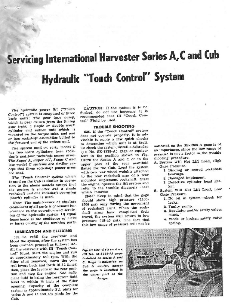 Cub Touch Control | PDF