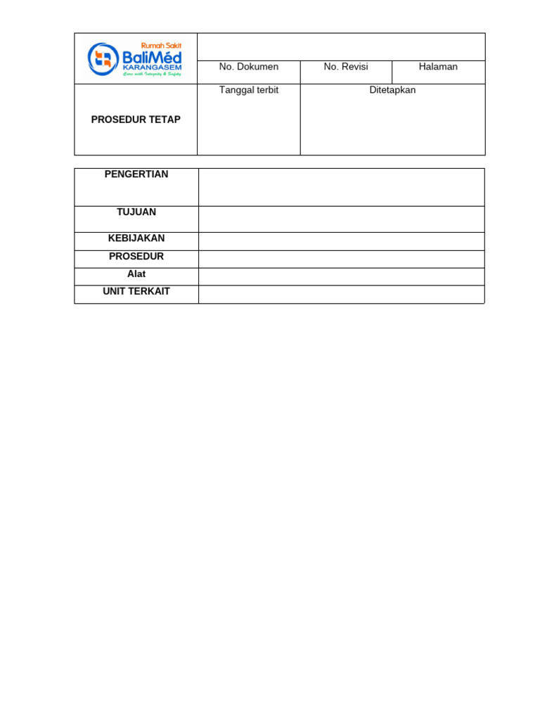 Format Kop SOP | PDF