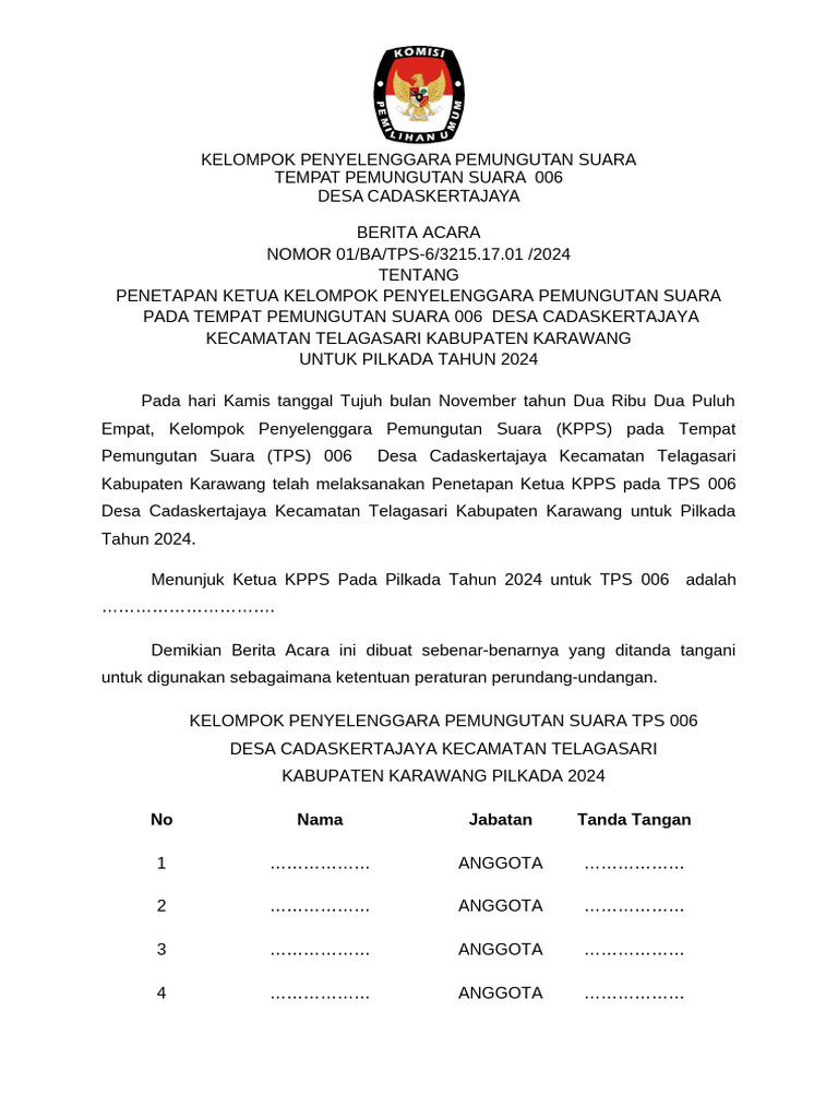 3 Ba Kpps Ketua Kpps | PDF