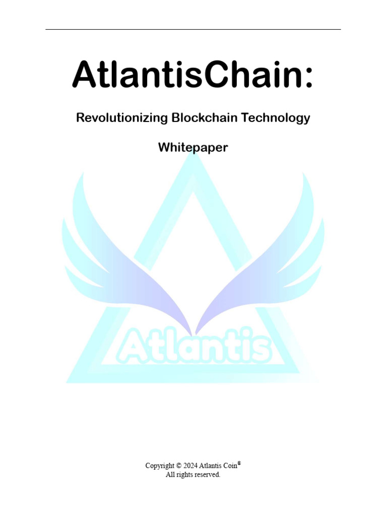 AtlantisChain - Revolutionizing Blockchain Technology | PDF ...
