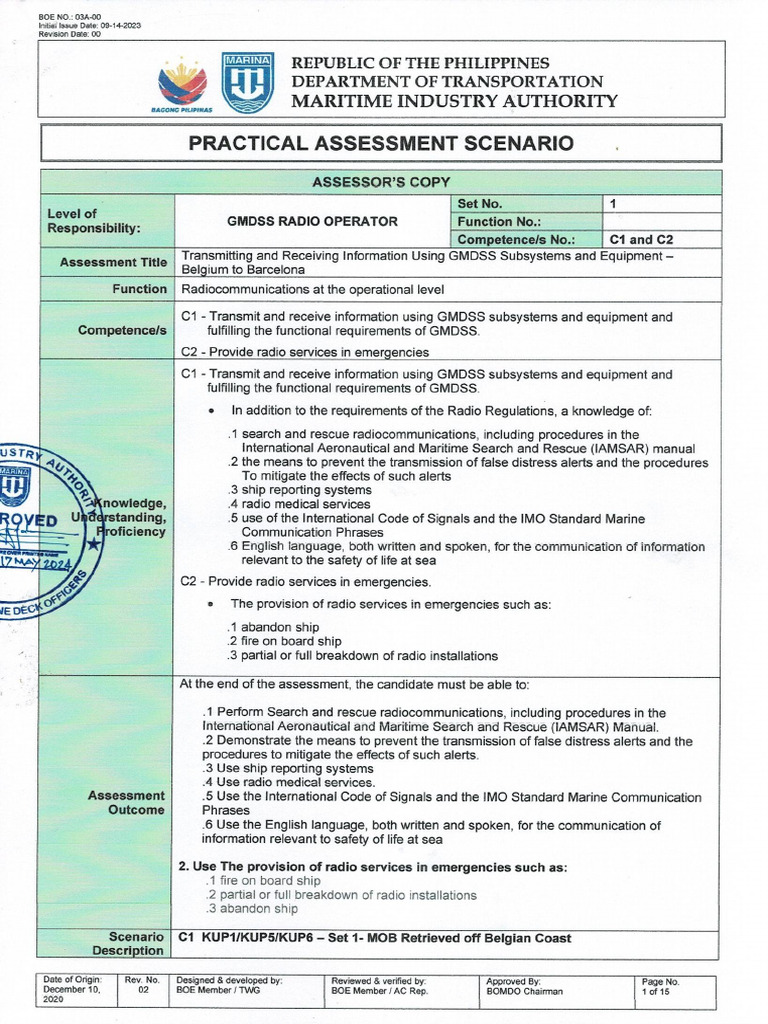 Set 1 Assessors | PDF