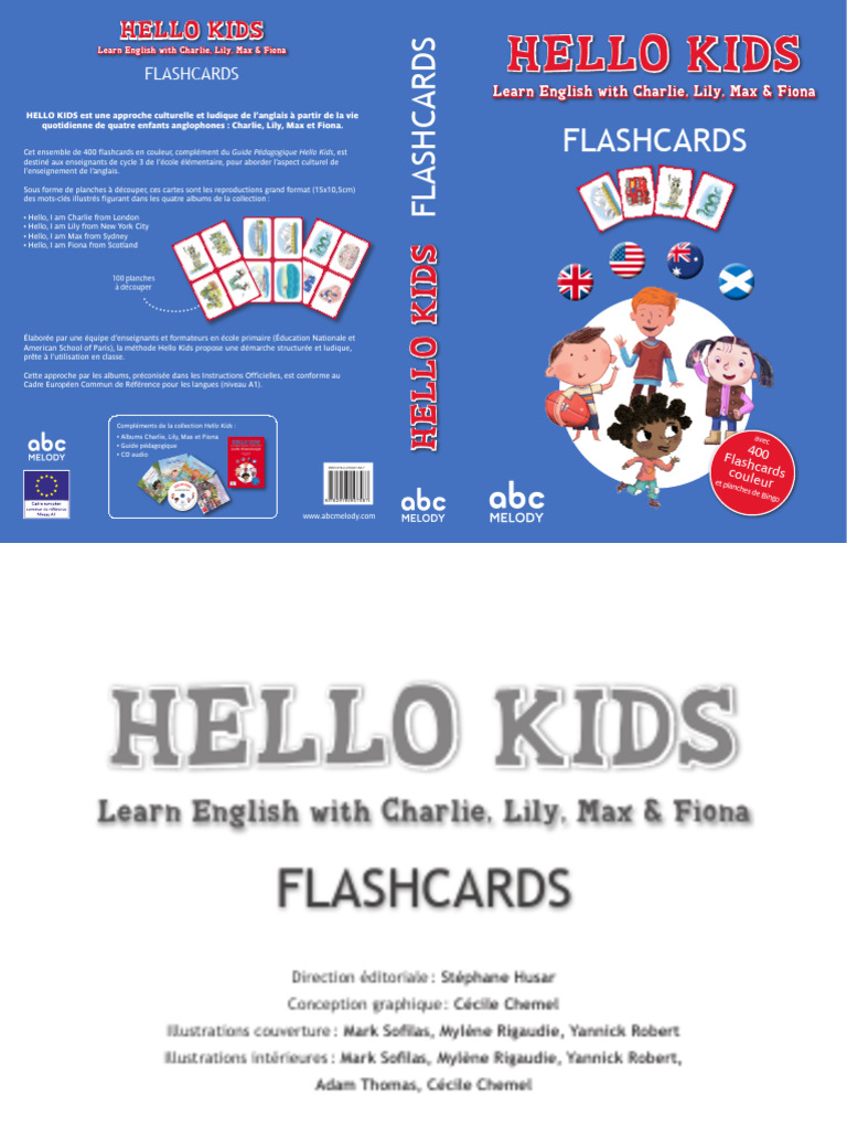 Flashcards Hello Kids: Apprendre l'anglais | PDF