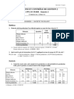 2PPA - Partiel Prévisions Et Contrôle de Gestion 2 (Corrigé) 2009-2010