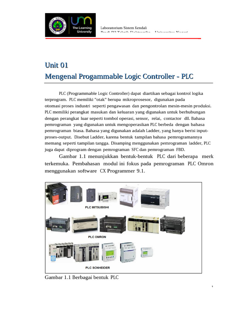 Panduan Pemrograman PLC Omron 9.1 | PDF