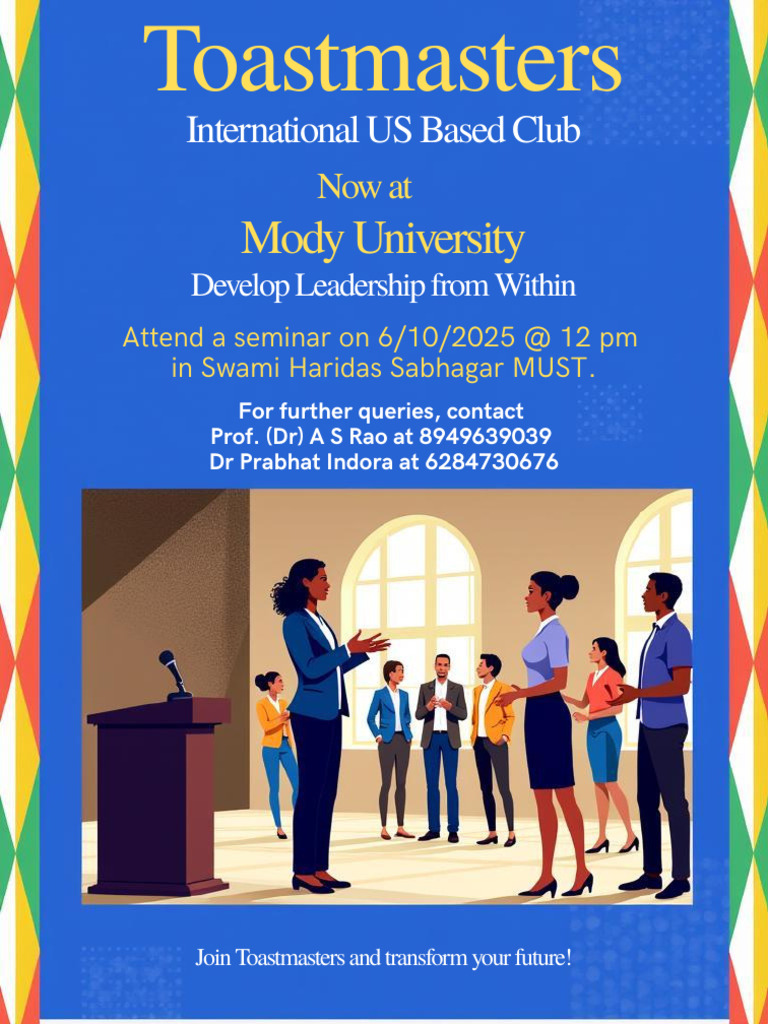 Toastmasters Brochure 1 | PDF
