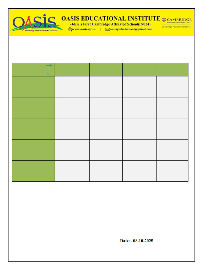 Summative Assessment Date Sheet 2025 | PDF