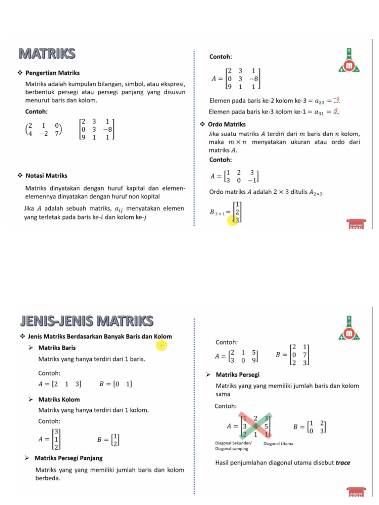 Matriks 1 | PDF