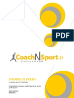 Coach'N'Sport (Dossier de presse)