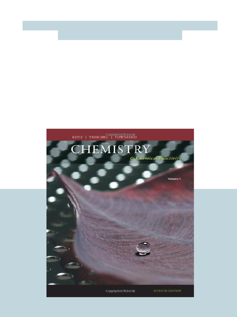 Chemistry Chemical Reactivity Volume 1 7th Edition John C. Kotz Digital ...