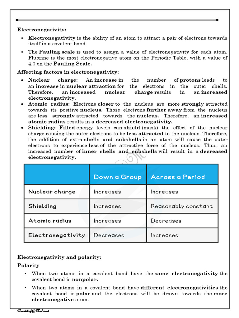 Understanding Chemical Bonding Concepts | PDF | Chemical Bond ...