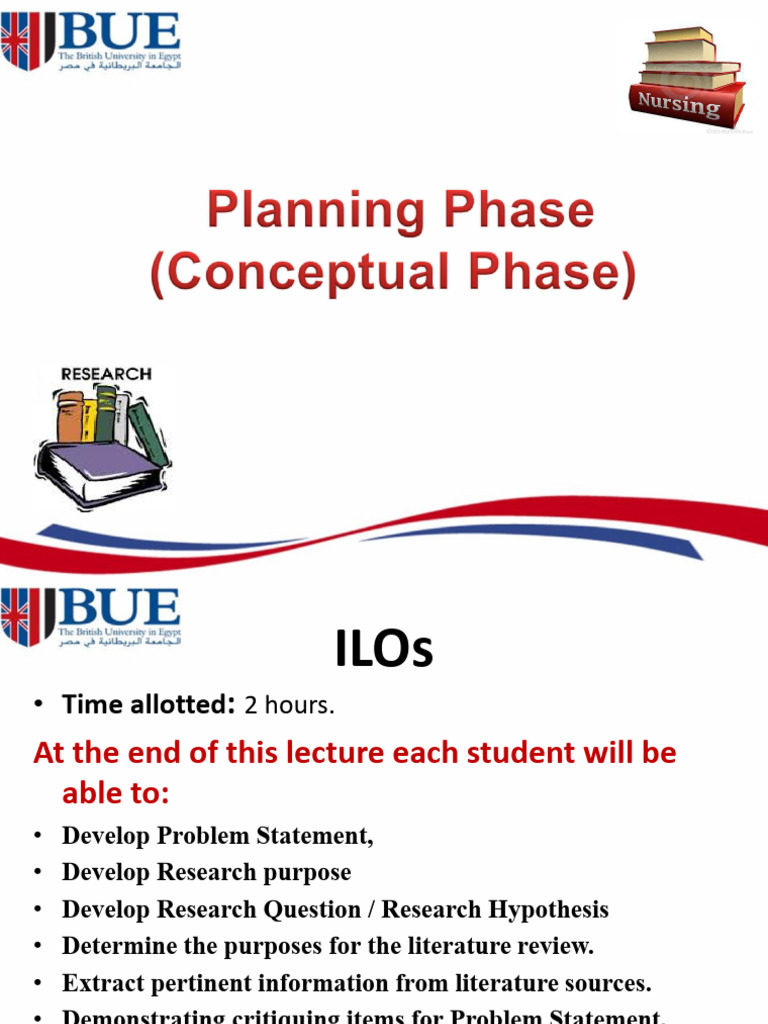 2nd Lecture 2 Planning Phase (Conceptual Phase) | PDF | Hypothesis ...