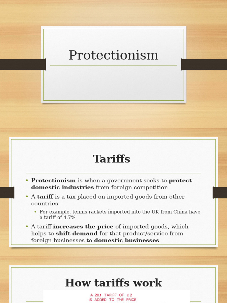 Understanding Protectionism and Tariffs | PDF