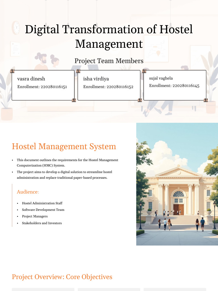 Digital Hostel Management System Guide | PDF | Cheque | Expense