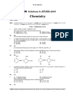 iit jee Chemistry 2006 solution