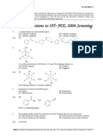 iit jee Screening 2004 solution