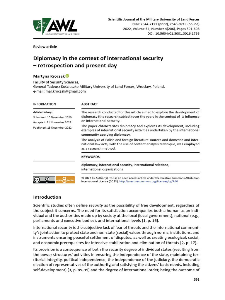 Evolution of Diplomacy and Security | PDF | Diplomacy | United Nations