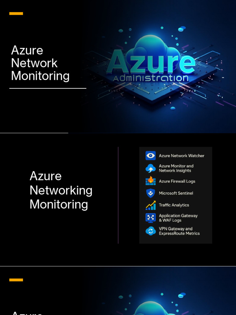 Azure Network Monitoring Tools Guide | PDF