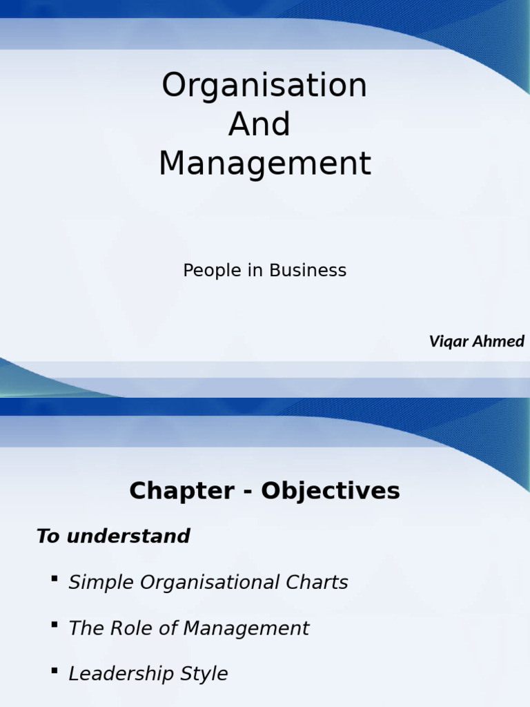 Organisational Structure and Management Insights | PDF | Organizational ...