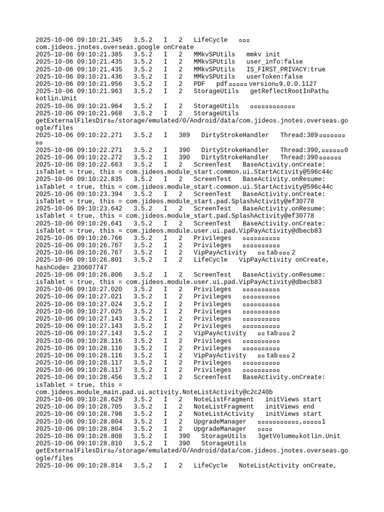 App Lifecycle and Activity Logs | PDF | Computer Programming