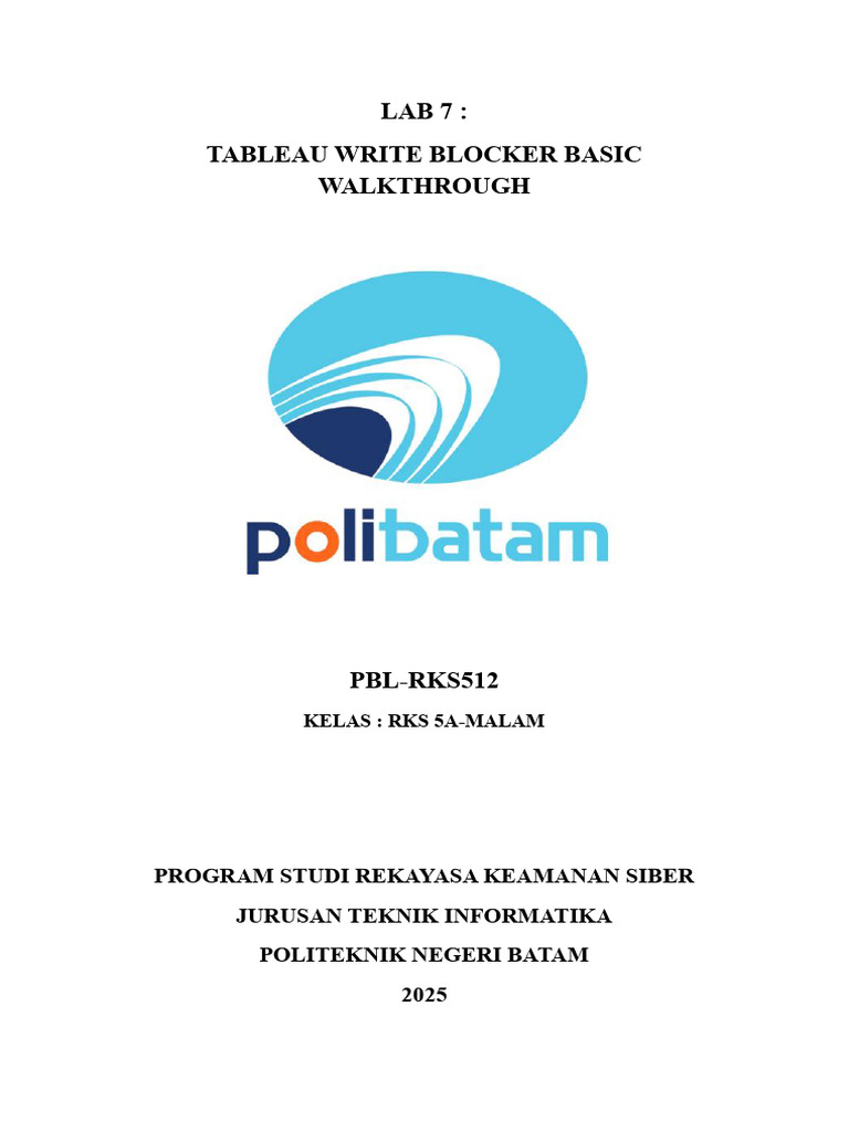 Panduan Dasar Tableau Write Blocker | PDF