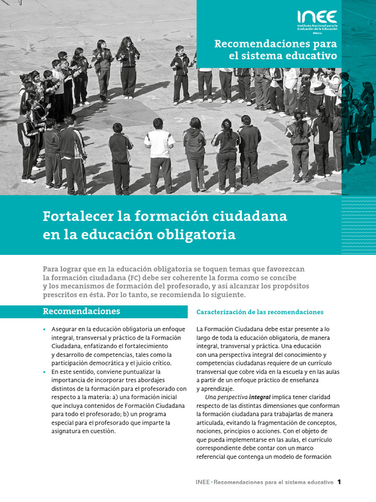 Fortalecimiento de la Formación Ciudadana | PDF | Plan de estudios ...