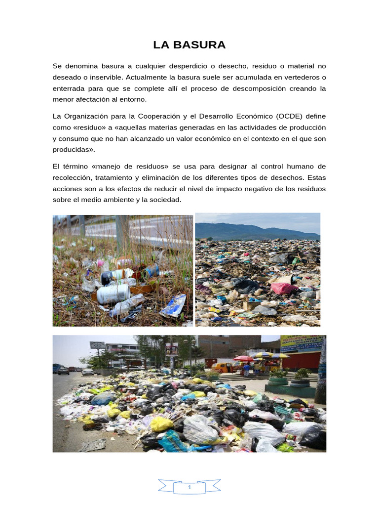 Clasificación y Manejo de Residuos | PDF | Residuos | Reciclaje