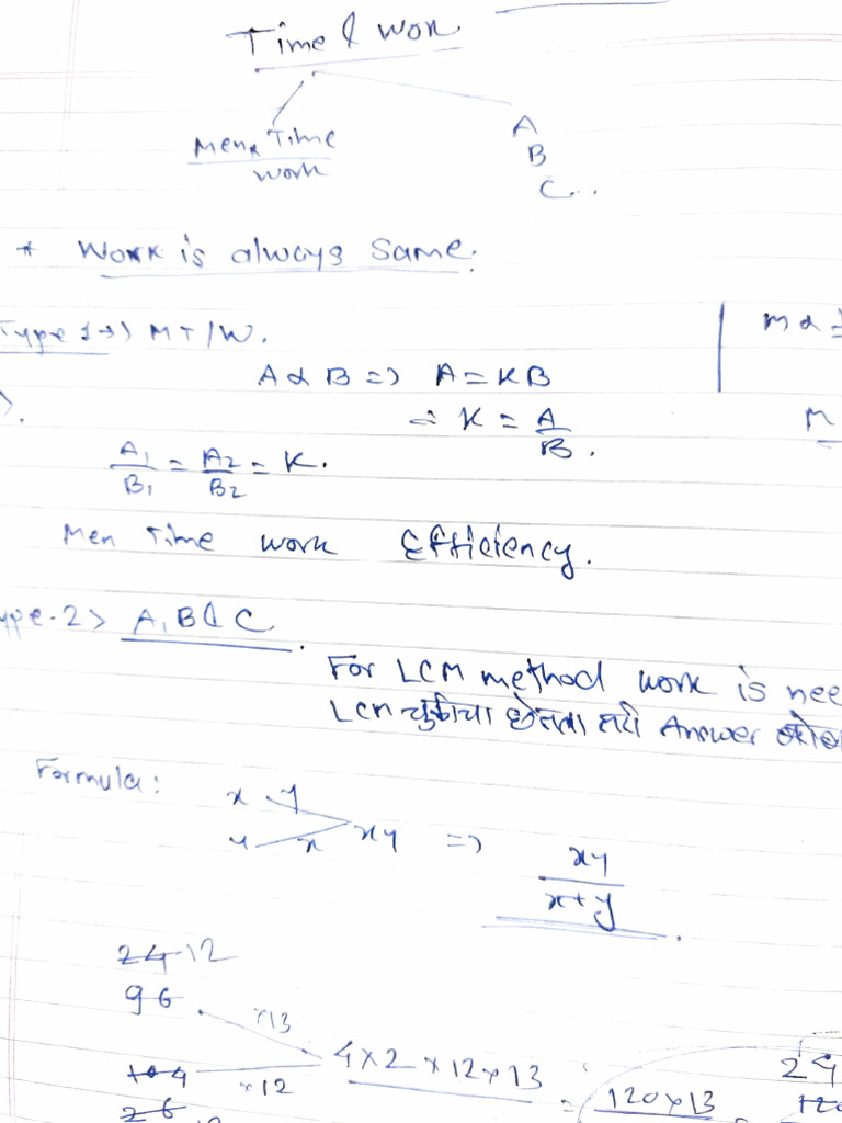 Time Work | PDF