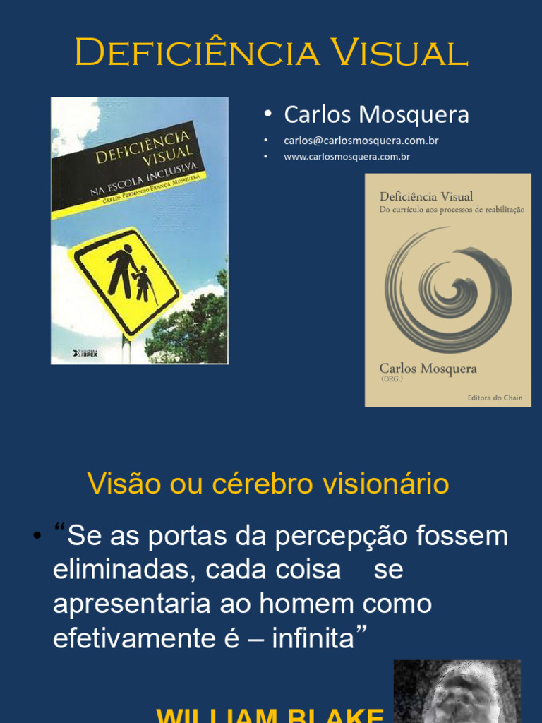 Deficiência Visual: Perspectivas e Desafios | PDF | Deficiência visual ...