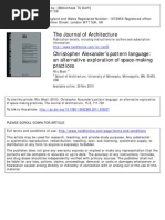Download Christopher Alexander s Pattern Language an Alternative Exploration of Space Making Practices 2010 Journal of Architecture by veism SN93105624 doc pdf