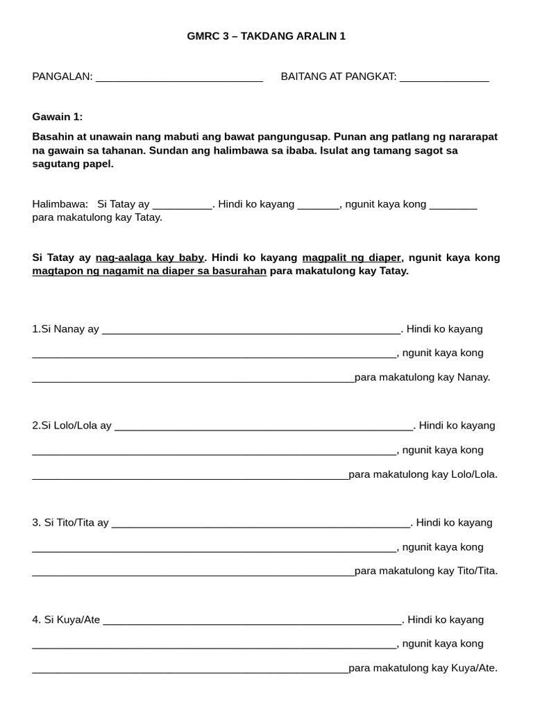 GMRC - Ta 1 | PDF