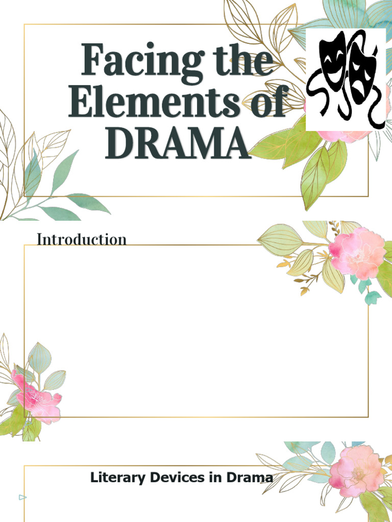 Elements and Techniques of Drama | PDF | Play (Theatre) | Plot (Narrative)