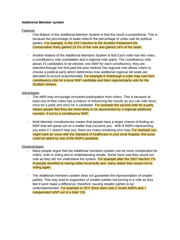 Understanding the Additional Member System | PDF | Voting | Advocacy Group