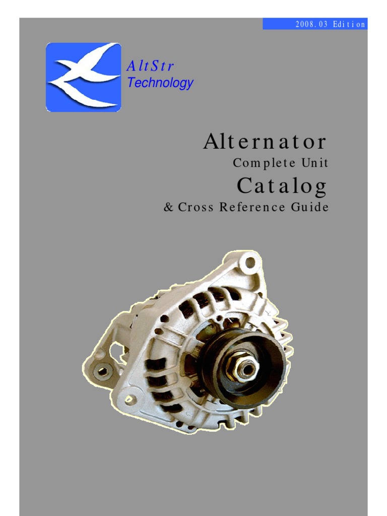 Alternator Catalog Reference PDF
