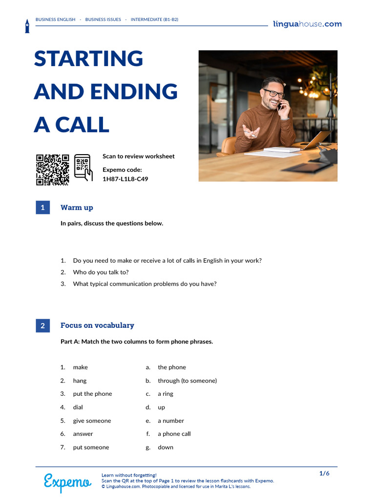 Business English: Call Etiquette Guide | PDF