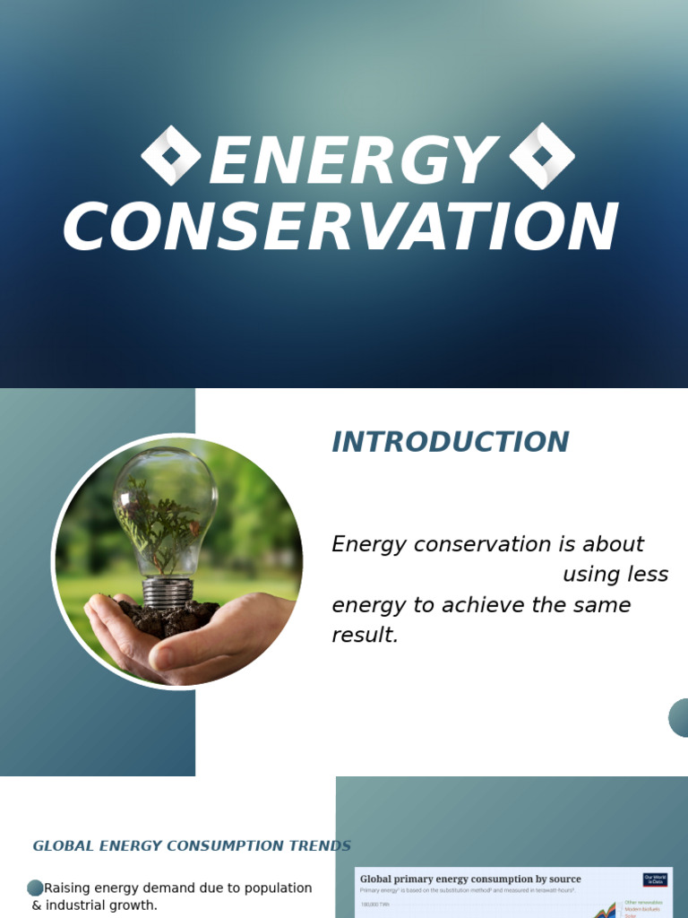 Energy Conservation: Strategies & Benefits | PDF