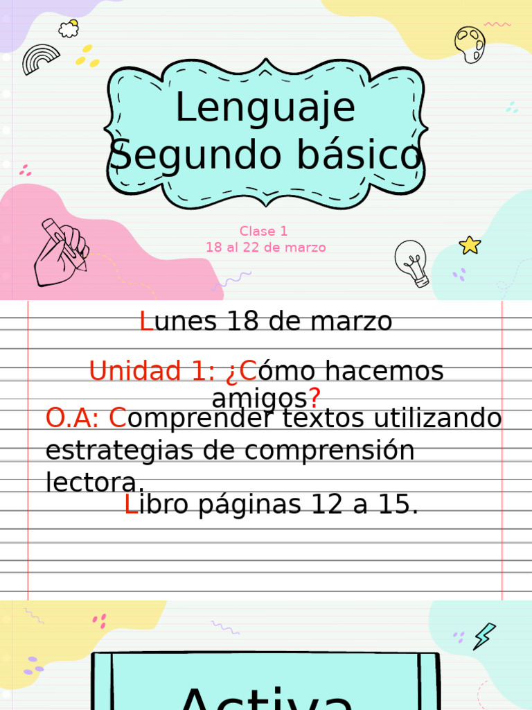 Estrategias de Comprensión Lectora 2° Básico | PDF