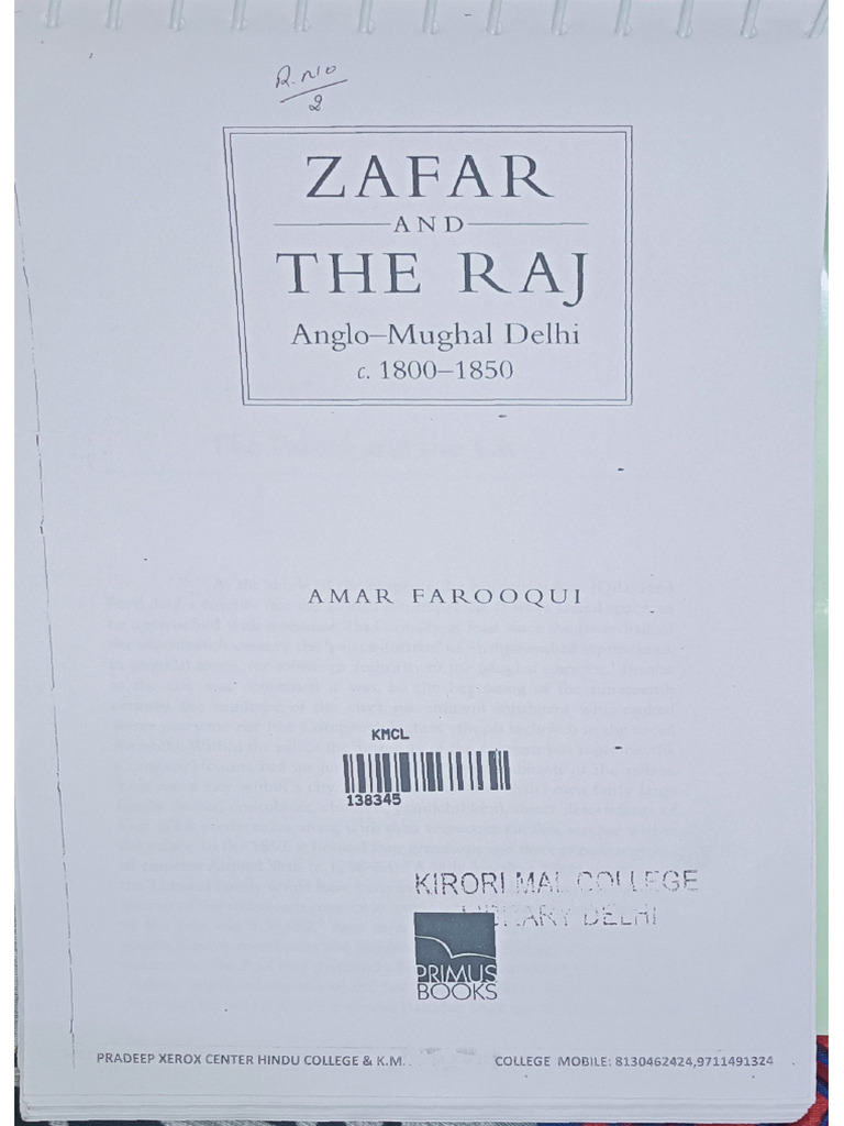 Zafar and The Raj Collated 122844 | PDF