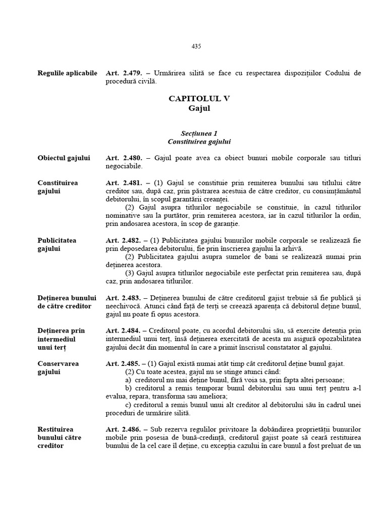 Noul Cod Civil 435 437 | PDF