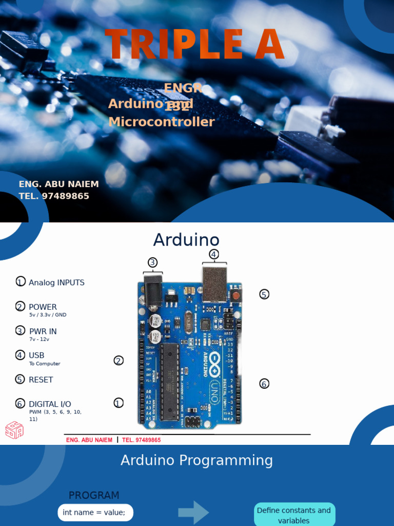 Arduino Programming Basics Guide | PDF | Arduino | Software Engineering