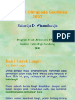 Pelatihan Olimpiade Geofisika 2007