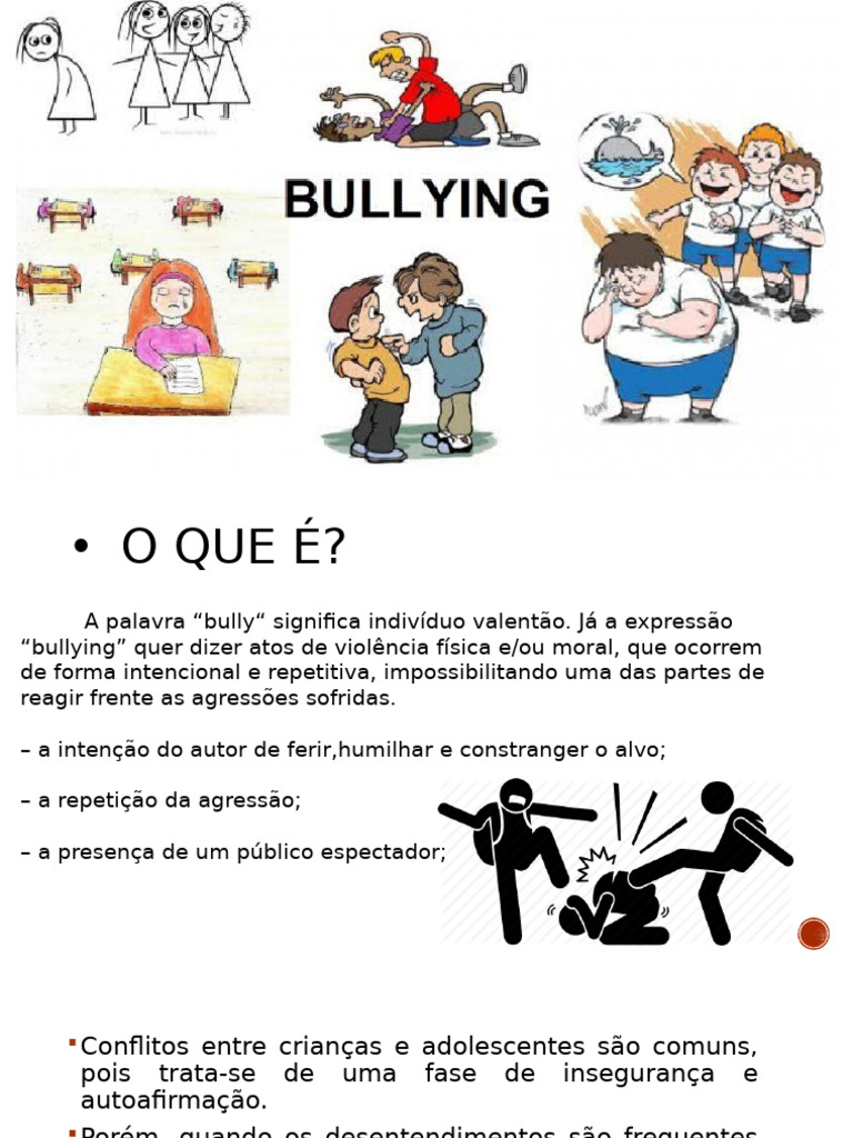 Bullying, Psicologia, Escolar | PDF | Assédio moral/bullying | Agressão