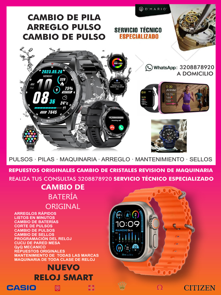 Servicio Técnico Relojes a Domicilio | PDF