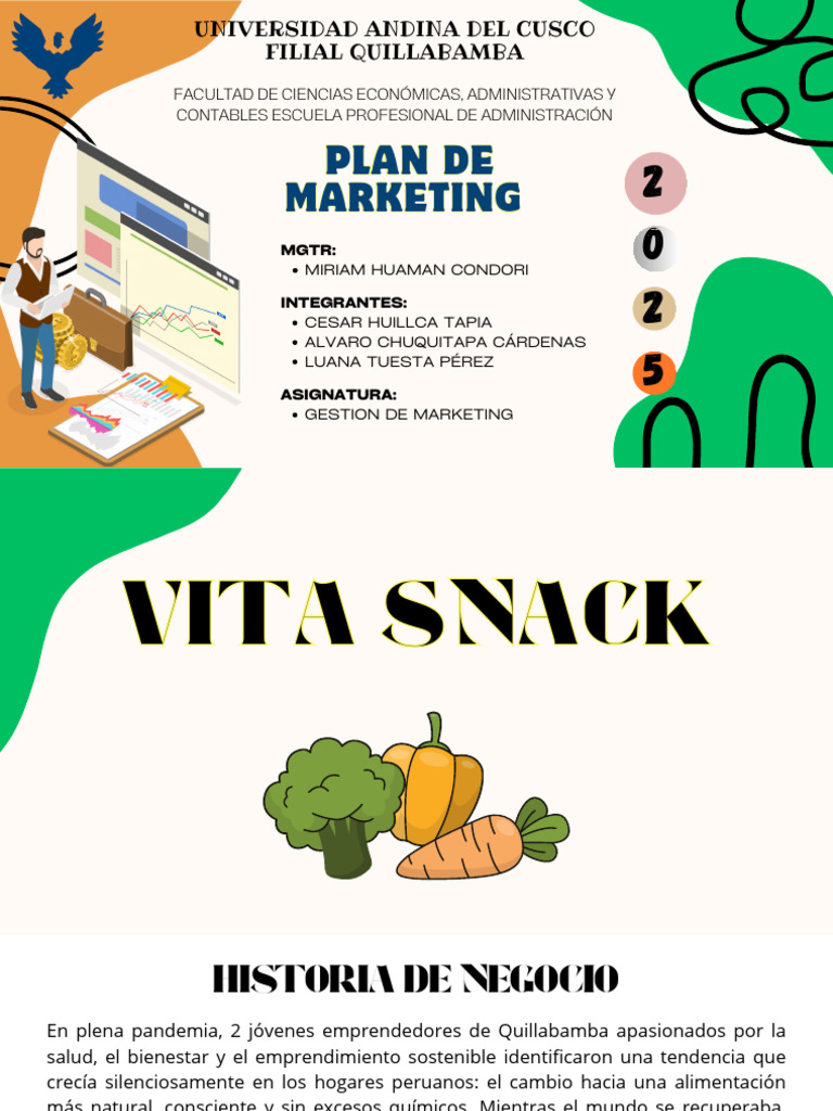 Plan de Marketing para VitaSnack | PDF | Marketing | Economias