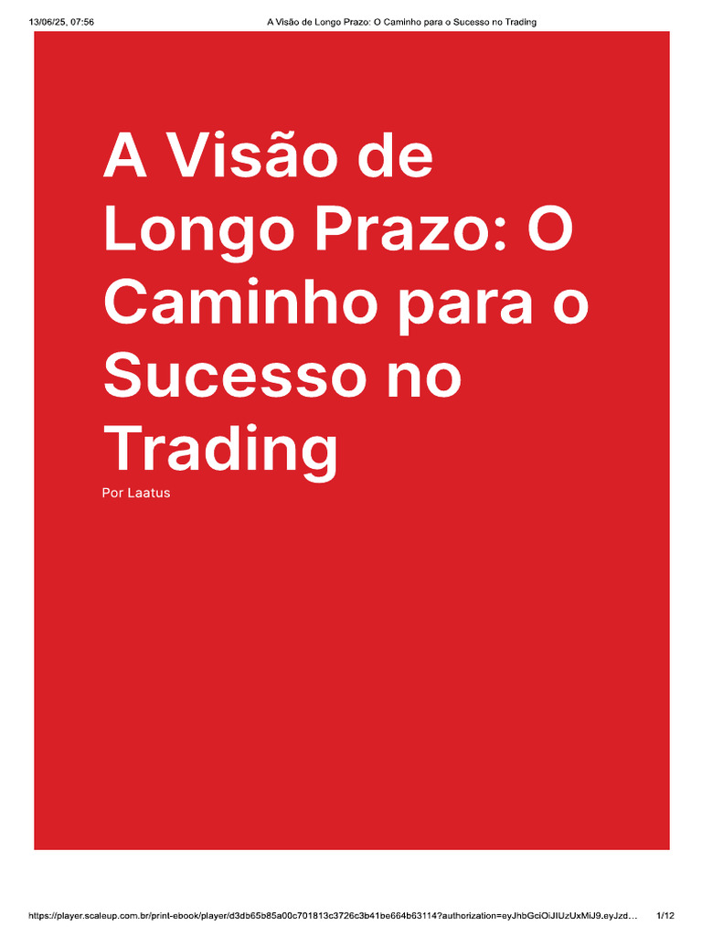 2 - A Visão de Longo Prazo, O Caminho para o Sucesso No Trading | PDF