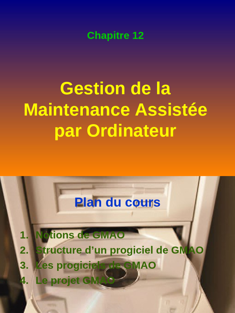 Optimisation de la GMAO en Maintenance | PDF | Inventaire | Planification